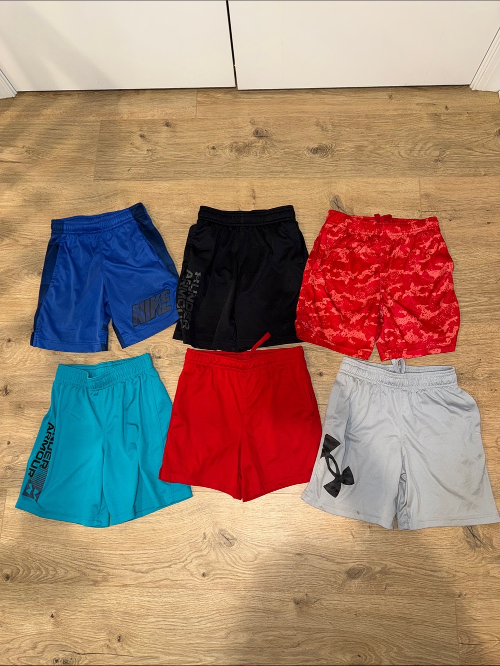 Nike Boys' Athletic Shorts - Blue, Black, Red, Teal, Light Gray